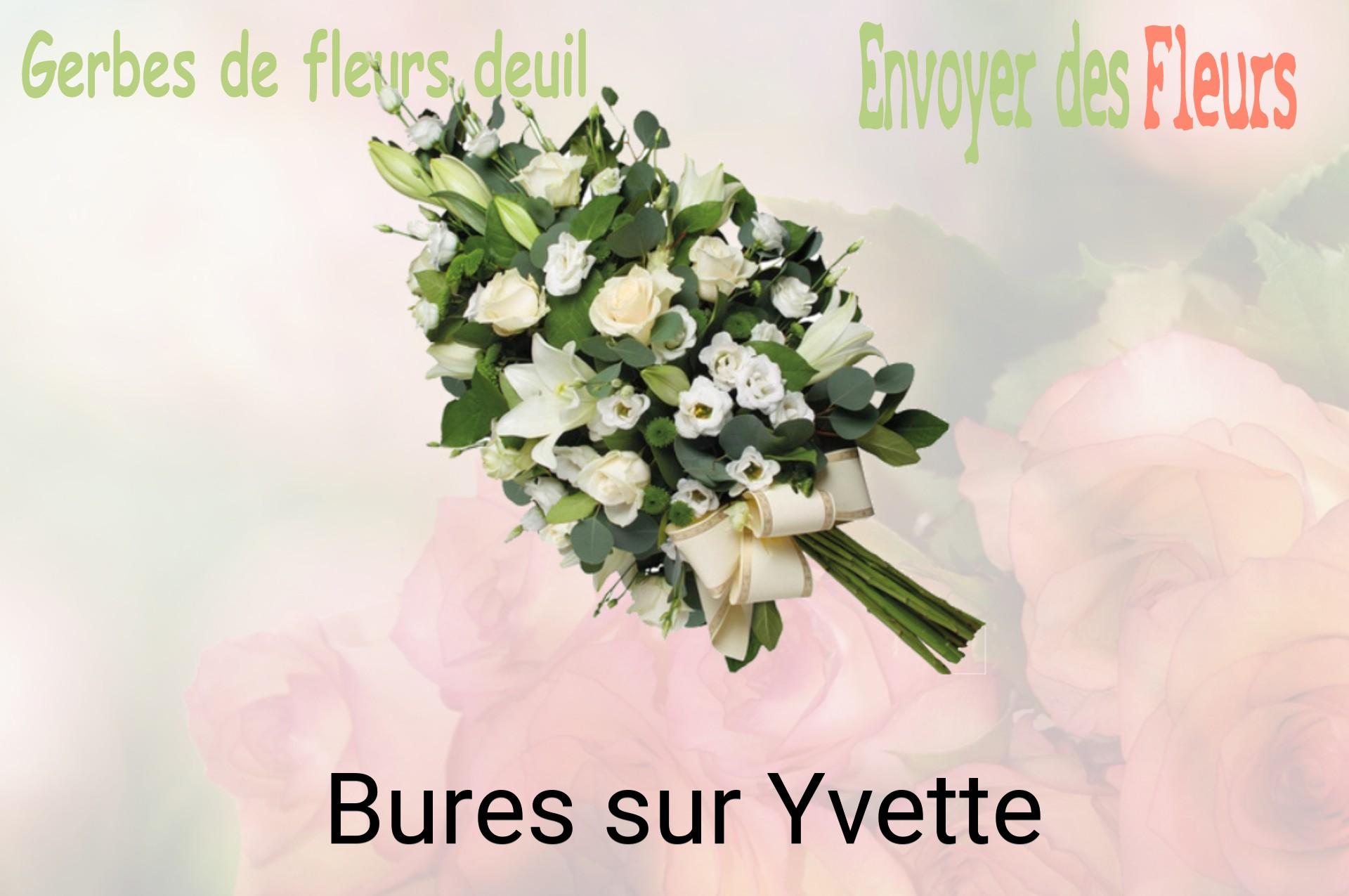 Gerbe de fleurs de deuil livrée à Bures-sur-Yvette